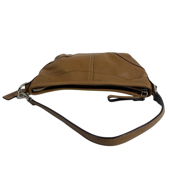 Y2K COACH Soho Mini Hobo Camel Tan Crescent Shoulder Bag Wristlet w/ Tag 4283 - Picture 4 of 12